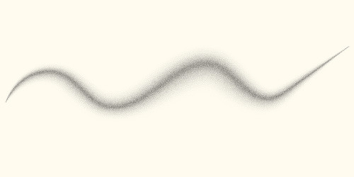 dotwork wave pattern background black vector image