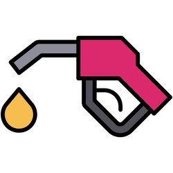 Gas fee icon defi related vector