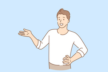 hand language and gesticulating concept vector image