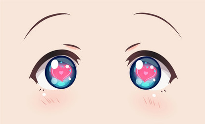 premium vector l drawing cute anime eyes. illustraion design