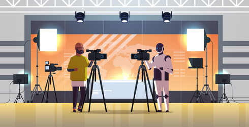 Robotic operator with cameraman using video camera vector