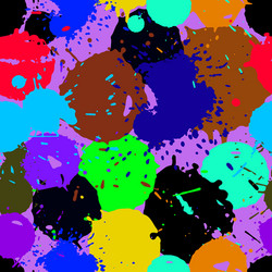 colored blobs set vector image