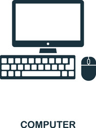Devicescomputer icon line style design ui vector