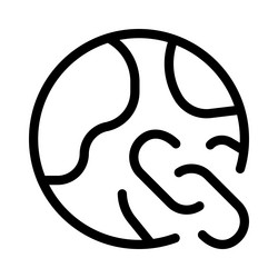 link accessible globally through worldwide network vector image