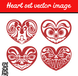 Greeting card with heart Royalty Free Vector Image