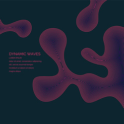 abstract background with a dynamic waves vector image