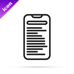 black line computer api interface icon isolated vector image
