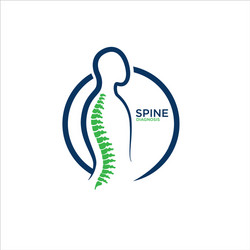 Spine logo designs simple modern for medical Vector Image Spine logo designs simple modern for medical Vector Image