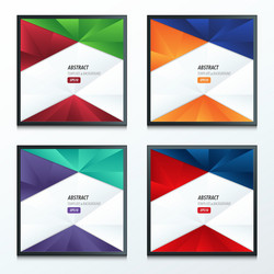 design crumpled paper 2 color style set vector image