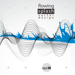 splattered web design element art ink blob bright vector image