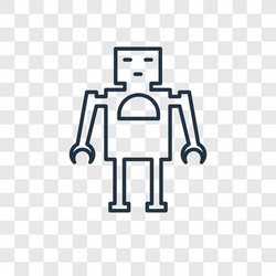 robot toy concept linear icon isolated vector image