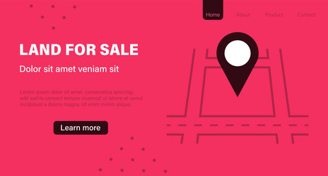 Land Development Layout - Property Sales vector
