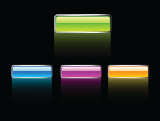 Shiny Button Set vector image