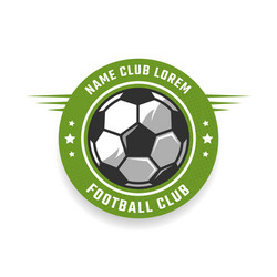Soccer Club Logo Template Vector Image