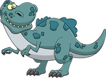 tyrannosaurus dinosaur cartoon character Vector Image
