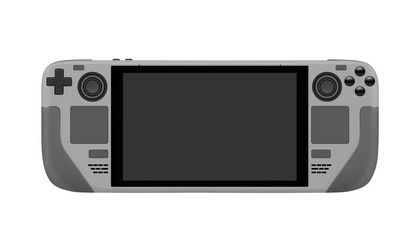 a new generation portable game console vector image