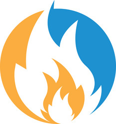 Fire flame background design Royalty Free Vector Image