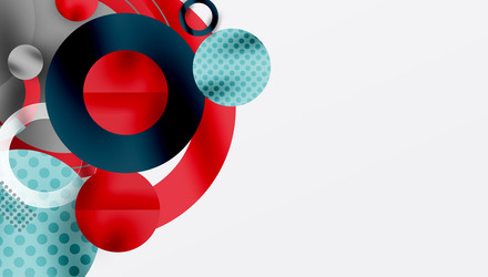 abstract composition featuring overlapping vector image