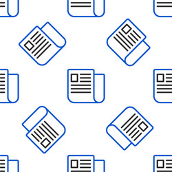 Line file document icon isolated seamless pattern vector