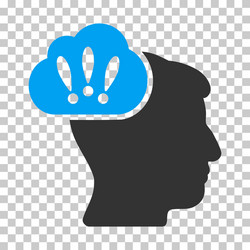 Problem brainstorm icon vector