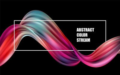 abstract colorful background color flow vector image