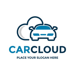 Car cloud logo template this design use vector