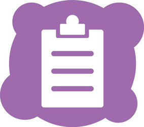 checklist clipboard block style icon vector image
