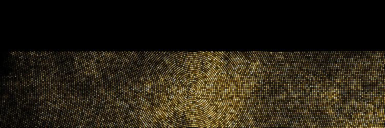 gold glitter halftone dotted backdrop vector