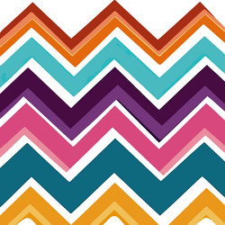 vibrant zigzag pattern with eclectic color palette vector image