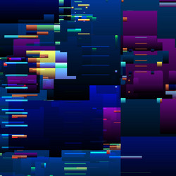 abstract glitch background with colorful pixel vector image