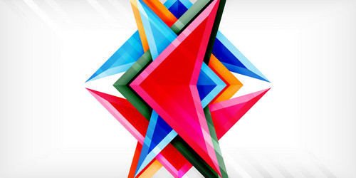 arrows with 3d effect abstract background vector image