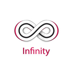 infinity symbol logo vector