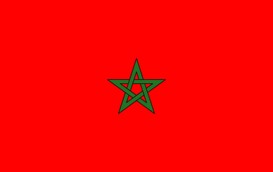 national flag morocco vector