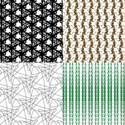 set of pattern modern stylish texture repeating vector image