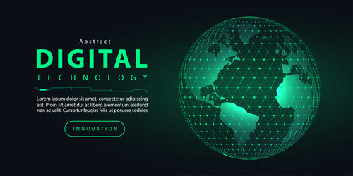 technology digital futuristic internet network ai vector image