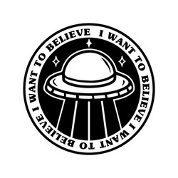 Patch with ufo vector