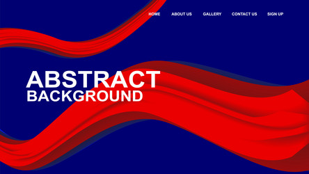 abstract color wave design element for website vector image