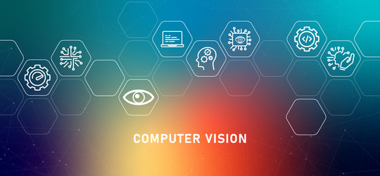 computer vision gradient header computing vector image