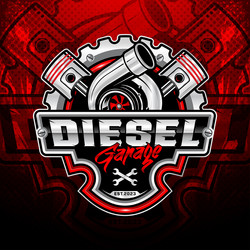 Auto repair and garage logo design template Vector Image