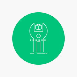 sdk app development kit programming white line vector image