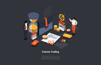 Futures market trading binary option and risks vector