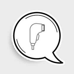 line scanner scanning bar code icon isolated vector image