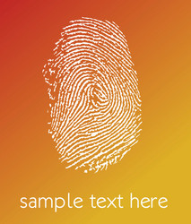 Fingerprint Scan - Forensic Analysis vector