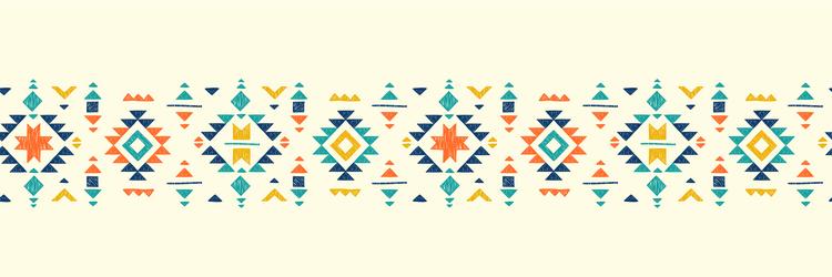Hand drawn abstract seamless pattern ethnic Vector Image