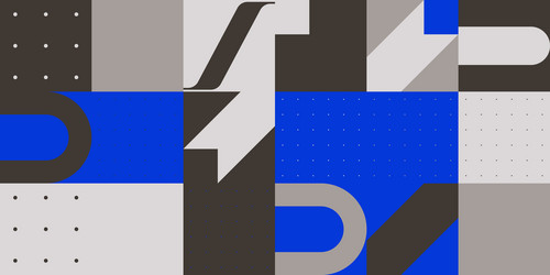horizontal abstract pattern design vector image