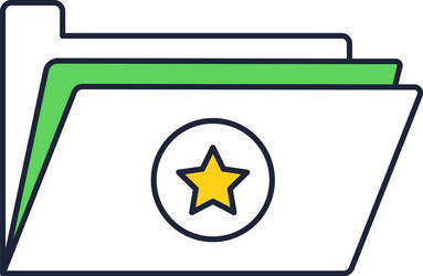folder icon file open web archive vector image