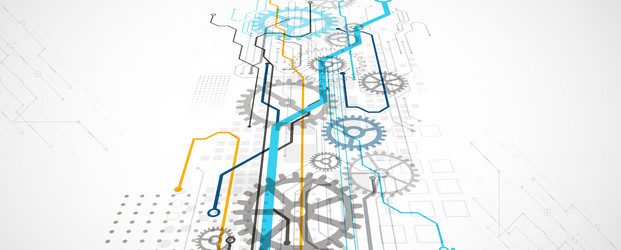abstract color background on a technological vector image