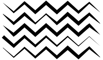 Line stripe element with distorted deformed effect vector