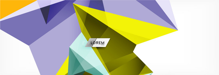 mosaic triangular low poly style abstract vector image