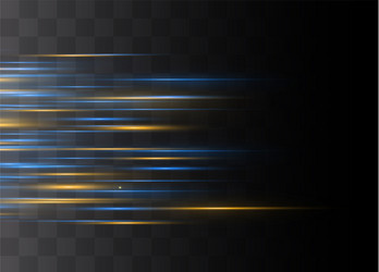 Blue horizontal glare vector